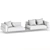 Modern Brasilia Sofa - Minotti 3D model small image 3