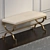 LUX-321 TEETEE Metal Bench: Crafted Elegance for Your Space 3D model small image 2