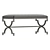 LUX-321 TEETEE Metal Bench: Crafted Elegance for Your Space 3D model small image 3