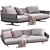 Luxurious Bretton Sofa by Flexform 3D model small image 2