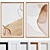 Modern Style Abstract Picture Frame Set 3D model small image 1