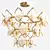 Sleek Nordic Chandelier 3D model small image 1