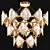 Sleek Nordic Chandelier 3D model small image 2