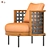 Elegant Torii Nest Armchair 3D model small image 3