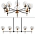 Elegant Glass Chandelier Collection 3D model small image 1