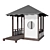 3-in-1 Wooden Gazebo: Classic Elegance, Modern Simplicity 3D model small image 1