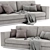 Modern Reversi 2-Seater Sofa by Molteni&C 3D model small image 2