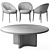 Elegant Minotti Lido Chair & Table 3D model small image 8