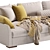 Gilbert Cazarina Sofa - Timeless Elegance 3D model small image 3