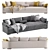 Gilbert Cazarina Sofa - Timeless Elegance 3D model small image 4