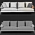 Elegant B&B Atoll Sofa: Luxurious Comfort 3D model small image 5