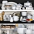 Versatile Kitchen Set: Pot, Pan, Coffee Maker, Toaster 3D model small image 1