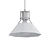 Sleek Black Pendant Light 3D model small image 2