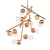 Galaxy Collection Modern Brass Chandelier 3D model small image 1