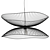 Libellule Black Pendant Lamp 3D model small image 2