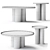 Luxe Delta Console Table 3D model small image 3