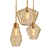 Meriall Hanging Glass Pendant 3D model small image 1