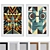Abstract Face Mask Picture Frame Set 3D model small image 1