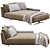 Flexform Bretton Chaise Lounge 3D model small image 2