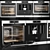 Sleek AEG Appliance Collection: Coffee, Oven, Microwave 3D model small image 1