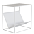 Hiba Bedside Table with Magazine Rack 3D model small image 3