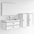 Duravit White Tulip Vanity Set: Modern Elegance 3D model small image 5