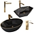 Minimalist Washbasin Set 3D model small image 1