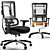 Elegant Office Star Armchair 3D model small image 1