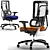 Elegant Office Star Armchair 3D model small image 2