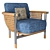 Fashionable and Functional Basket Armchair 3D model small image 1