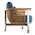Fashionable and Functional Basket Armchair 3D model small image 6
