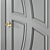 Modern Interior Door: UV Mapped 3D model small image 3