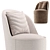 Tail Lounge: Luxurious Big Armchair by Gubi 3D model small image 3