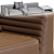 Modern Minotti Roger Sofa: Leather & Velvet 3D model small image 7