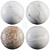 Luxury Marble Collection: Gray, White, Stain & Breccia 3D model small image 1