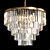 Gatsby Gold Chandelier 3D model small image 1