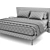 Elegant Poliforn Bed: Luxurious Design 3D model small image 3