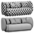 Rico 3 Seater Sofa: Modern Elegance by ferm Living 3D model small image 4