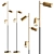 Elegant Swivel LED Floor Lamps 3D model small image 1