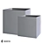 Classic Cube Planter: Modern & Durable 3D model small image 1