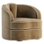 Elegant Velvet Armchair: Munna's Josephine 3D model small image 2