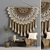 Boho Macrame Decor Set 10 3D model small image 1