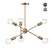 Sleek Sputnik Chandelier - Modern Illumination 3D model small image 3