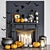 Spooky Halloween Decor Set 3D model small image 1