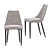 AERO Dining Group: NEVADA Table & LATTE Chairs 3D model small image 2