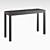 Sleek Black Marble Console: Timeless Design 3D model small image 1