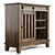 Rustic Farmhouse Accent Cabinet 3D model small image 5