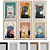 Modern Cat Food Oil Paint Framed Picture Set 3D model small image 1