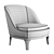 Sleek and Stylish Flexform Dragonfly Chair 3D model small image 3