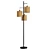 Natural Rattan Barrel Shade Floor Lamp 3D model small image 1